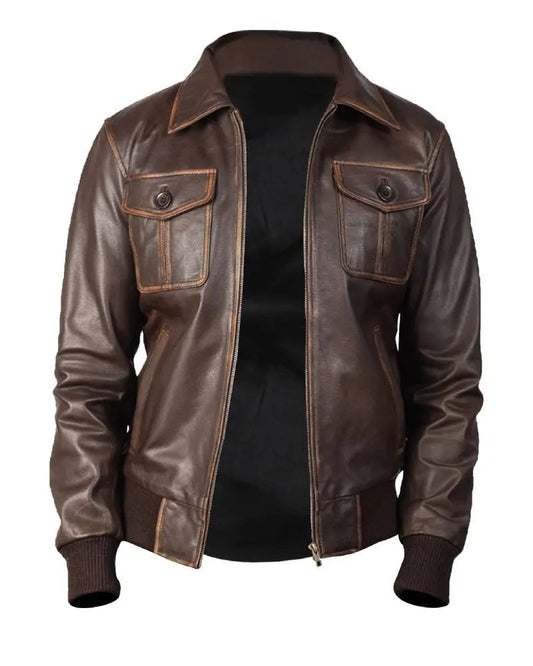 Luis Bomber Leather Jacket