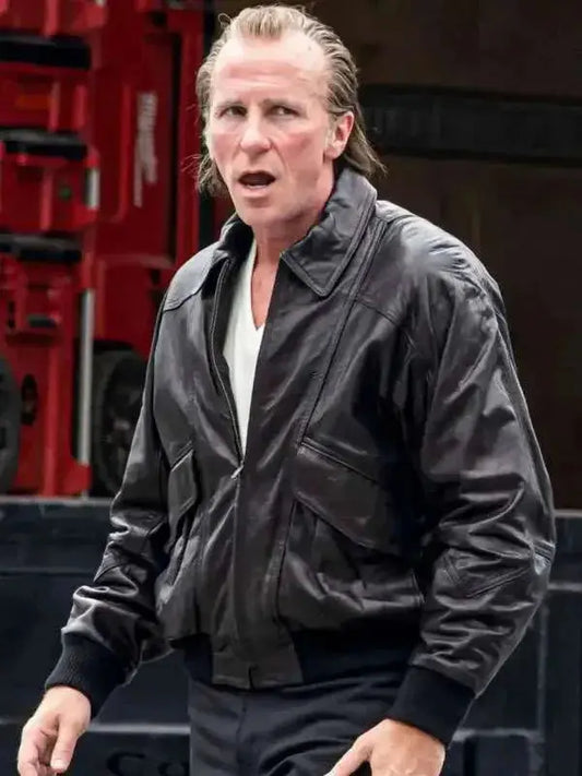 Christian Bale Madden Black Leather Jacket