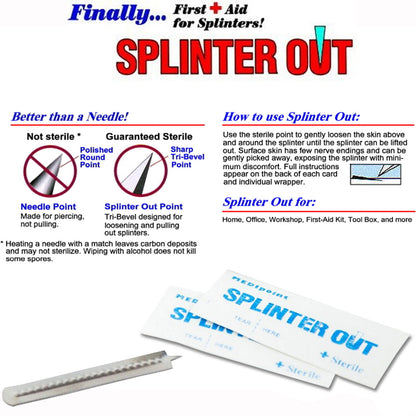 Splinter-Out, 10-Pack - Sterile Point