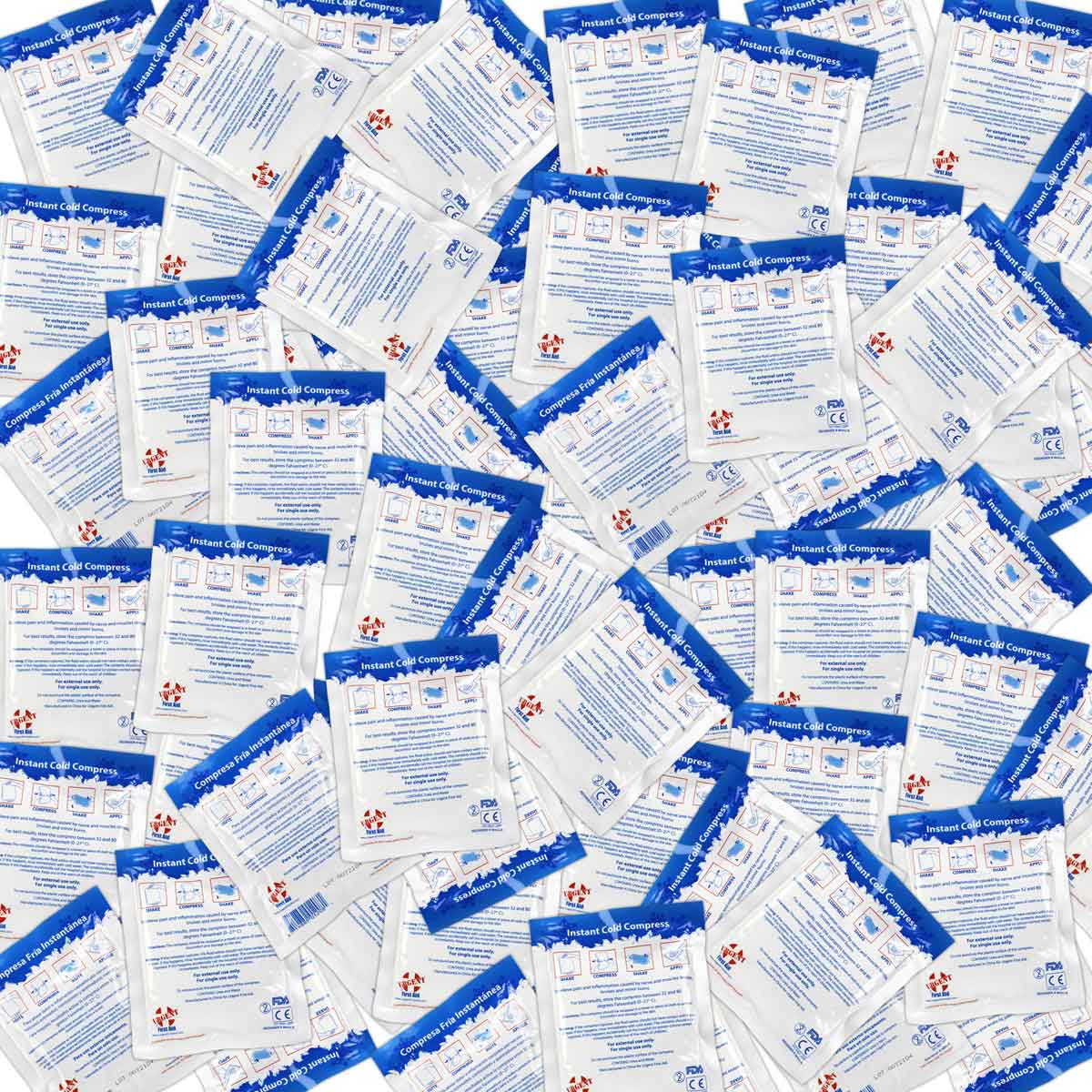 4" x 5" Urgent First Aid Instant Cold Compresses, Case of 125