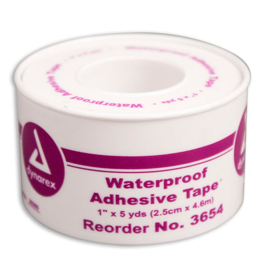 1"x5 yd. Waterproof tape, plastic spool, 1 ea.