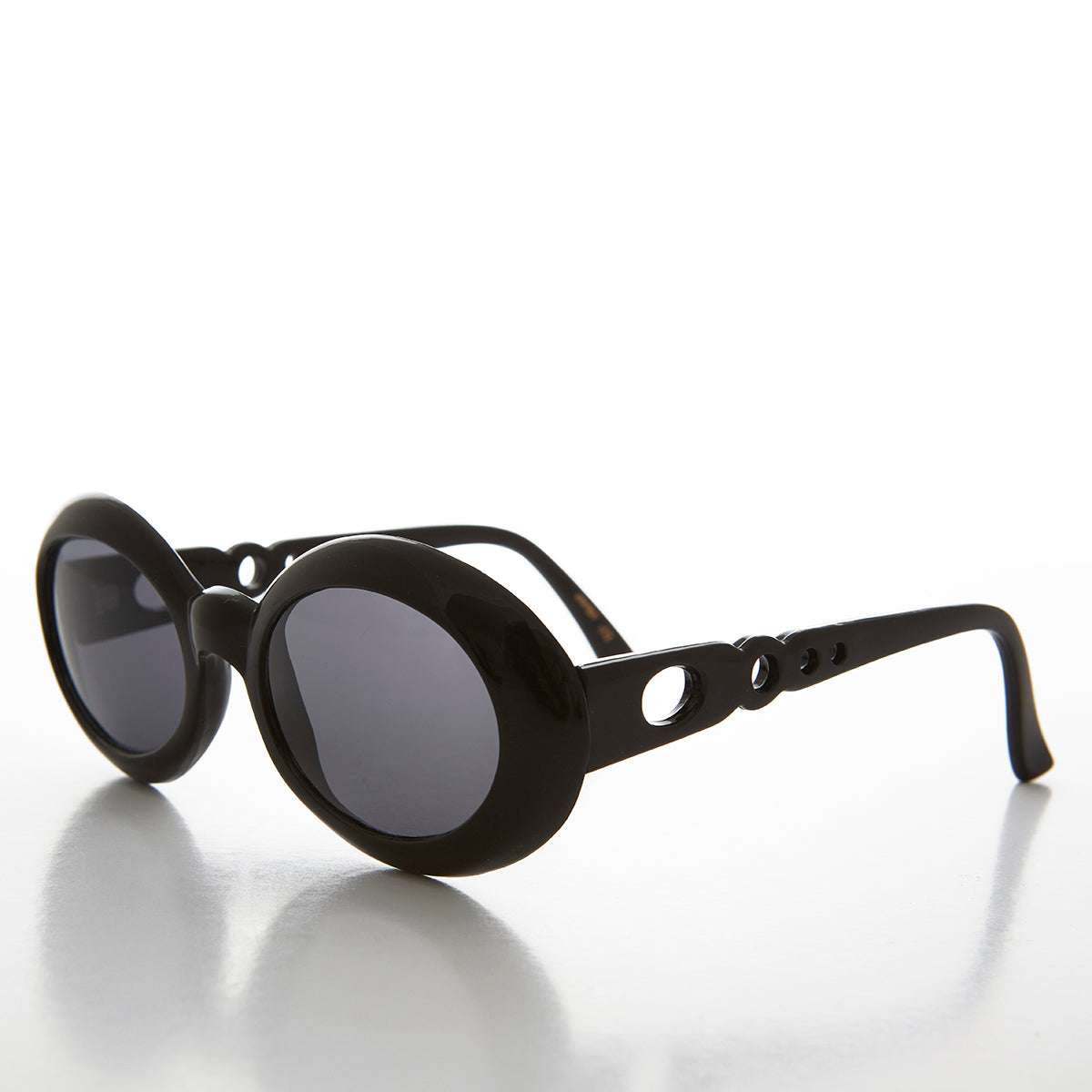 Oval Mod Retro Beatnik Vintage Sunglass - Mable
