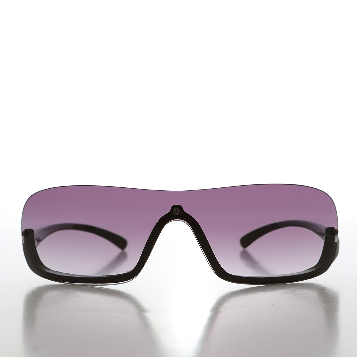 Wrap Around Semi-Rimless Vintage Sunglasses - Mahoney