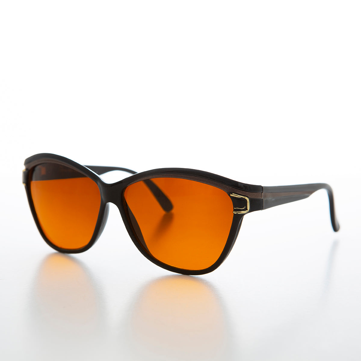 Chunky Black Frame Women's Deadstock Sunglass - Margot