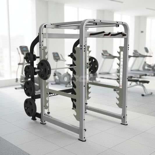 MAX Rack - NEW - Muscle D Fitness - Plate Load Multi-Dimensional Smith Machine - Weight Storage Pegs Included - Fnctional Chin Bar