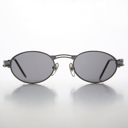 Goth Steampunk Victorian Oval Vintage Sunglass - Maxwell
