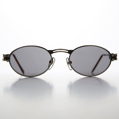 Goth Steampunk Victorian Oval Vintage Sunglass - Maxwell