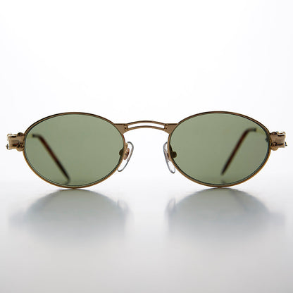 Goth Steampunk Victorian Oval Vintage Sunglass - Maxwell