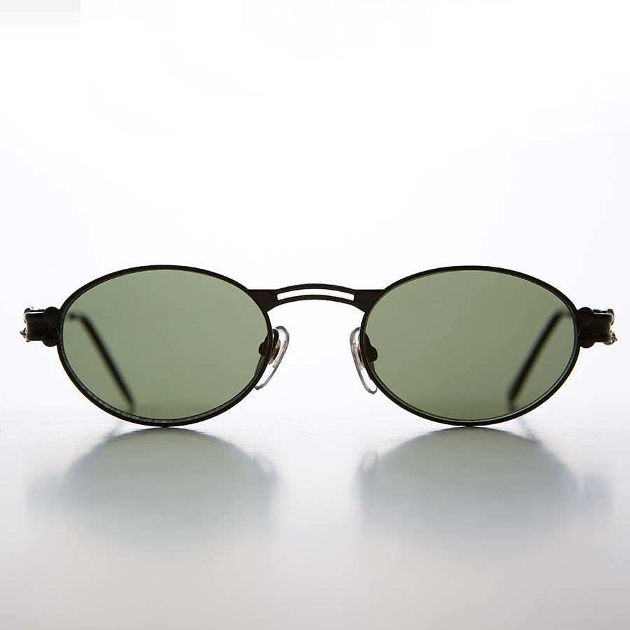 Goth Steampunk Victorian Oval Vintage Sunglass - Maxwell