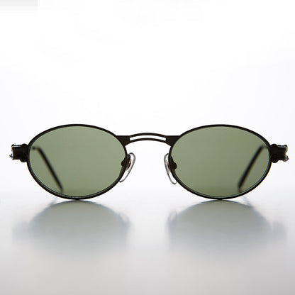 Goth Steampunk Victorian Oval Vintage Sunglass - Maxwell