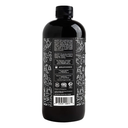 Wholesale case of 6 - Organic Wild MCT Oil 32oz from 100% Coconuts