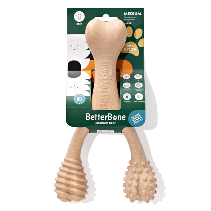BetterBone MEDIUM Durability CHEW TOY: Perfect Chew for Everyday Chewers | Natural Ingredients, Eco-Friendly, Non-Toxic