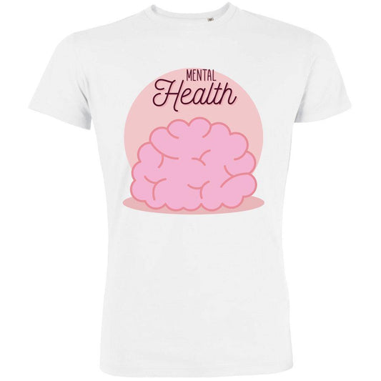 Mental Health Brain Men's Organic Tee