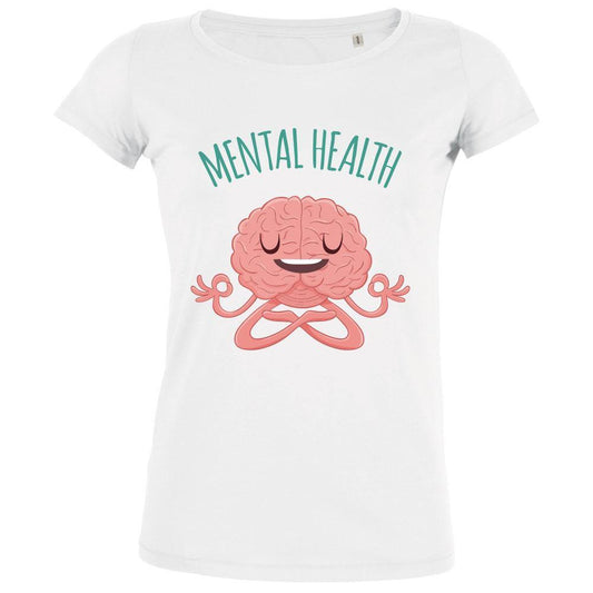 Brain Meditating Mental Health Women's Organic Tee