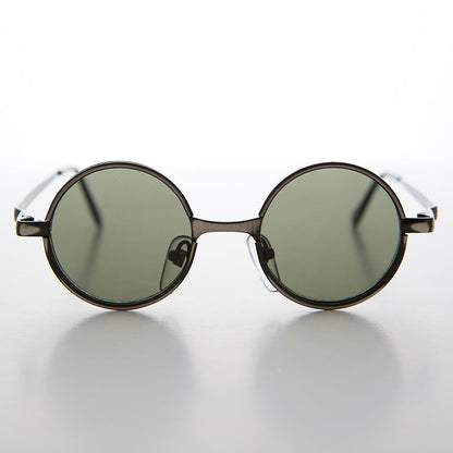 Round Metal Hippie Vintage Steampunk Sunglasses - Merlin