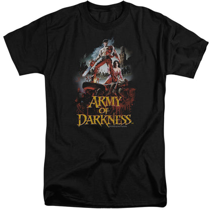 Army Of Darkness Bloody Poster Mens Tall T Shirt Black Officially Licensed