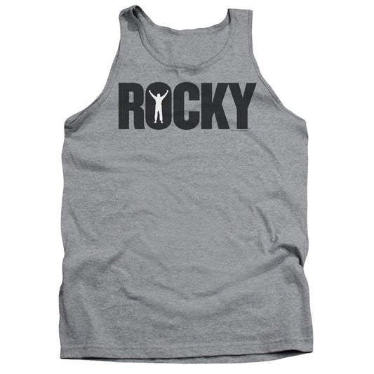 Rocky Logo Mens Tank Top Shirt Athletic Heather Officially Licensed