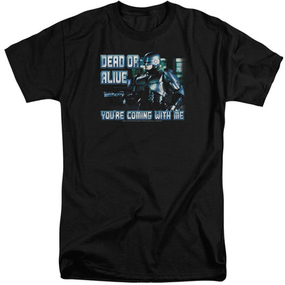 Robocop Dead Or Alive Mens Tall T Shirt Black Officially Licensed