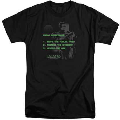 Robocop Prime Directives Mens Tall T Shirt Black Officially Licensed