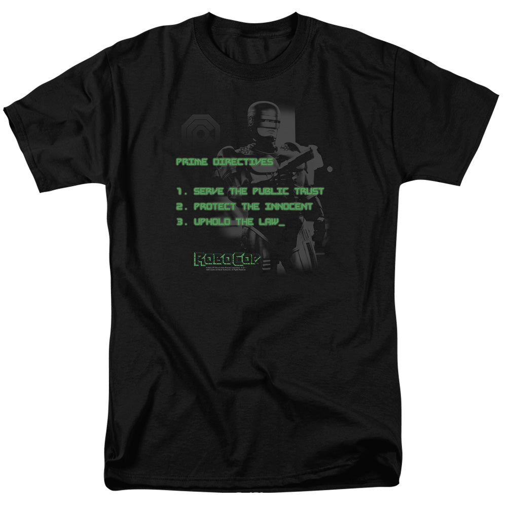 Robocop Prime Directives Mens T Shirt Black Officially Licensed