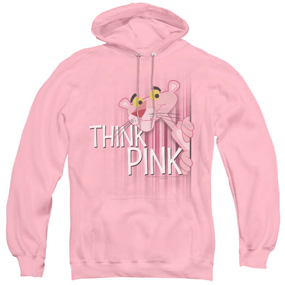 Pink Panther Think Pink Mens Hoodie Pink Officially Licensed