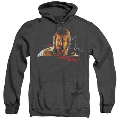 Delta Force Maj Scott Mccoy Mens Heather Hoodie Black Officially Licensed