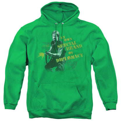 Delta Force 2 Special Diplomacy Mens Hoodie Kelly Green Officially Licensed