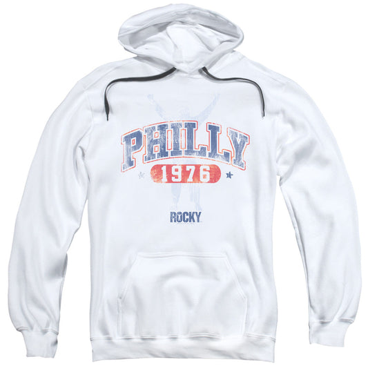 Rocky Philly 1976 Mens Hoodie White Officially Licensed
