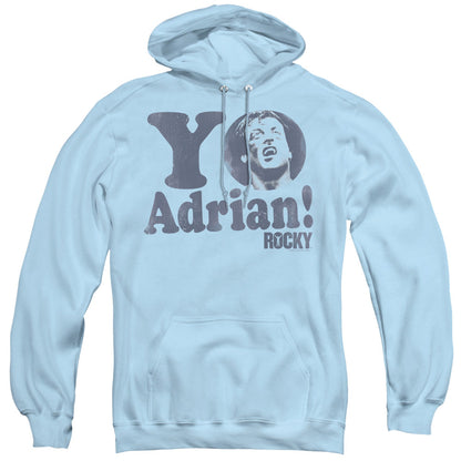 Rocky Yo Adrian Mens Hoodie Light Blue Officially Licensed