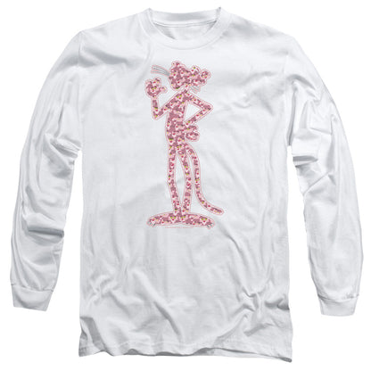 Pink Panther Heads Mens Long Sleeve Shirt White Officially Licensed