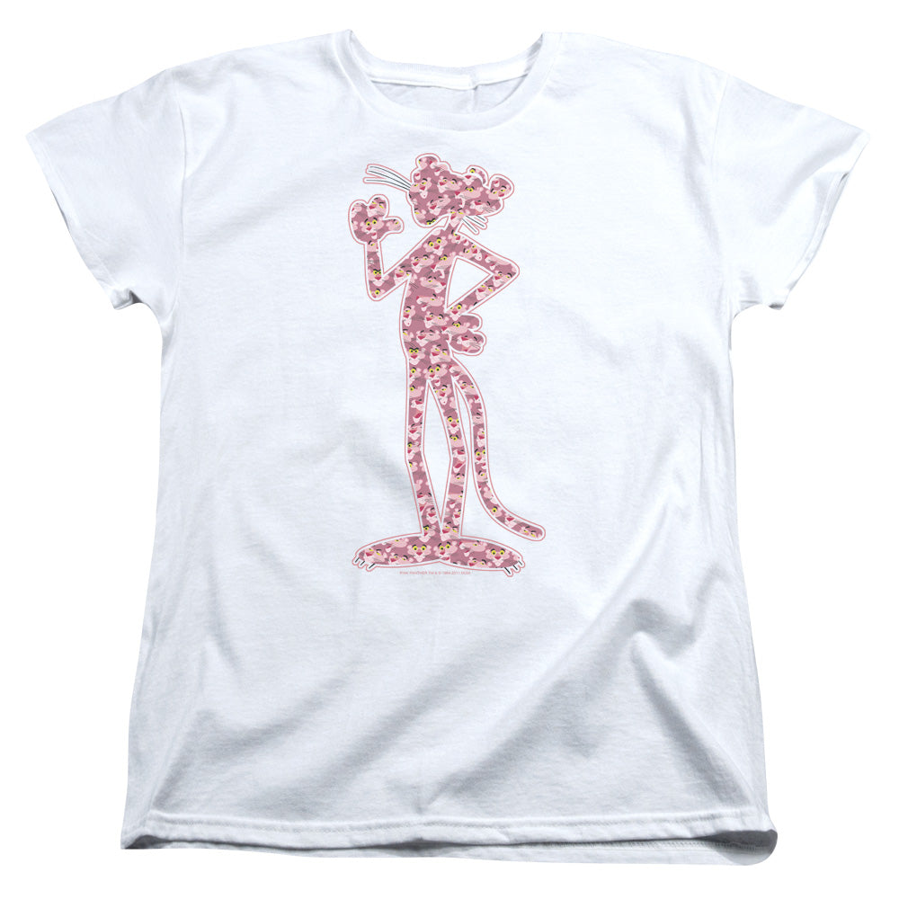 Pink Panther Heads Womens T Shirt White Officially Licensed