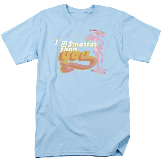 Pink Panther Art Cat Mens T Shirt Light Blue Officially Licensed