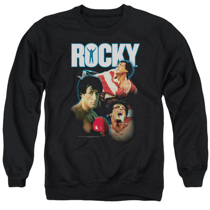 Rocky I Did It Mens Crewneck Sweatshirt Black Officially Licensed