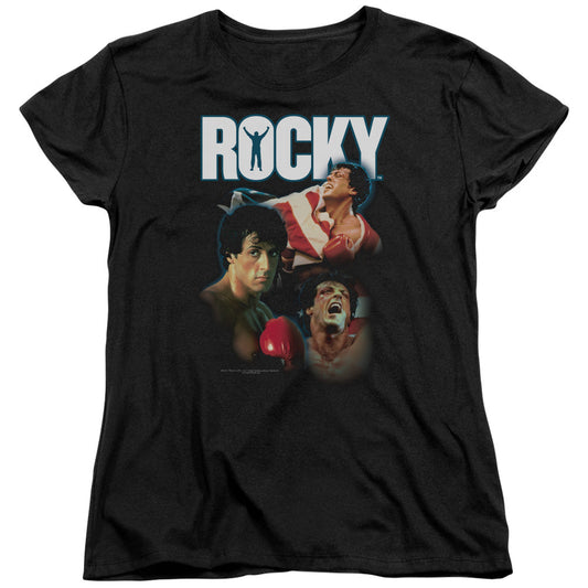 Rocky I Did It Womens T Shirt Black Officially Licensed