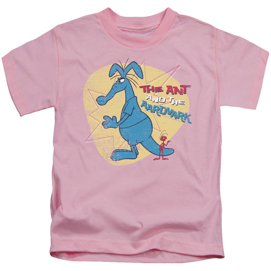 Pink Panther Ant And Aardvark Juvenile Kids Youth T Shirt Pink Officially Licensed
