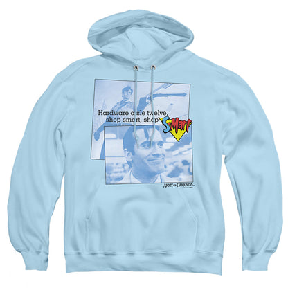 Army Of Darkness Shop S Mart Mens Hoodie Light Blue Officially Licensed