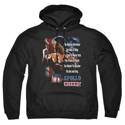 Rocky Ii The One And Only Mens Hoodie Black Officially Licensed