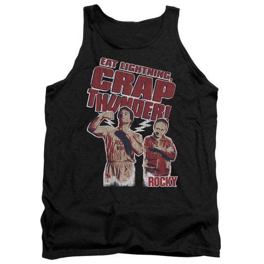 Rocky Eat Lightning Mens Tank Top Shirt Black Officially Licensed