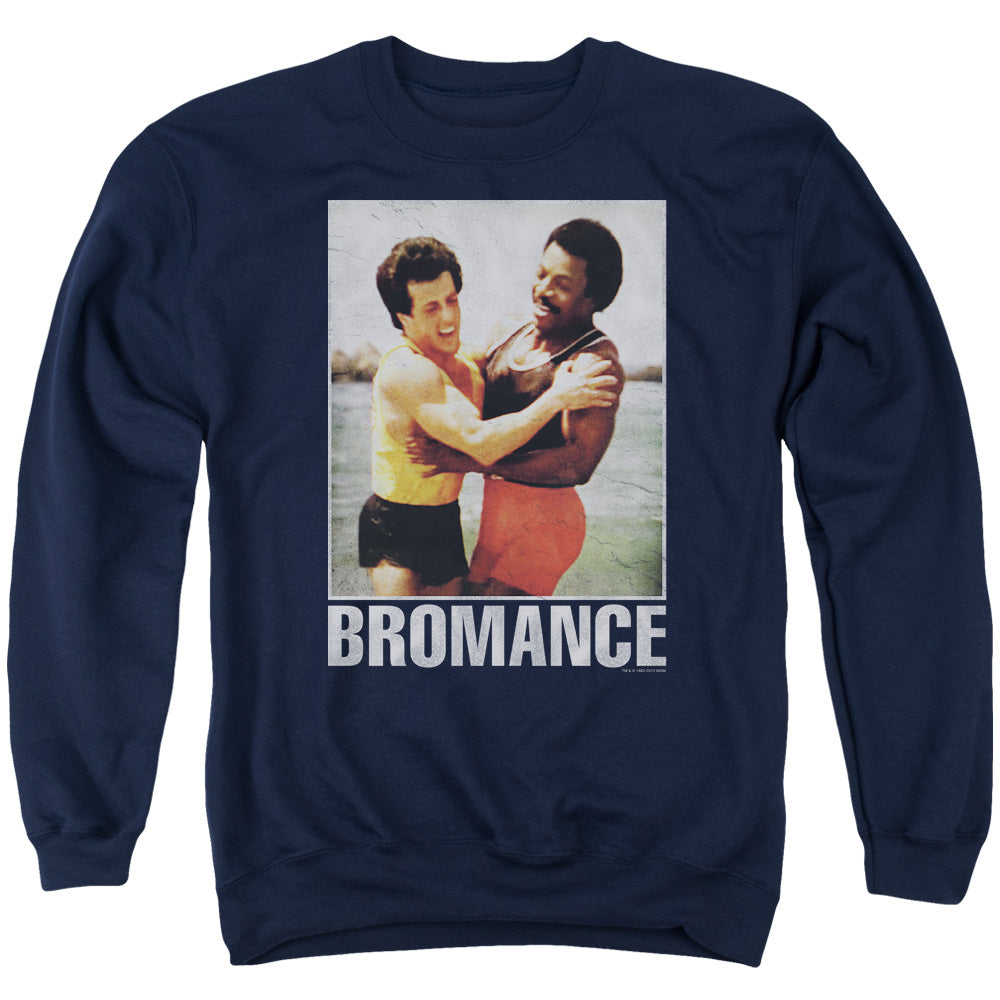 Rocky Bromance Mens Crewneck Sweatshirt Navy Blue Officially Licensed
