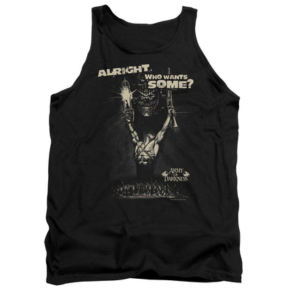 Army Of Darkness Want Some Mens Tank Top Shirt Black Officially Licensed