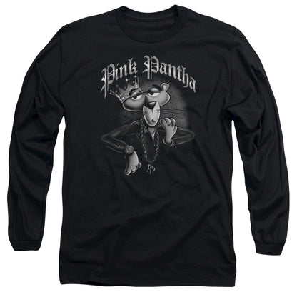 Pink Panther Pink Pantha Mens Long Sleeve Shirt Black Officially Licensed
