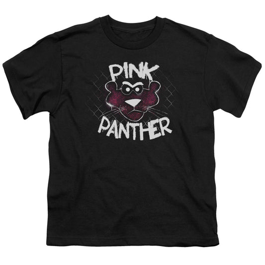 Pink Panther Spray Panther Kids Youth T Shirt Black Officially Licensed