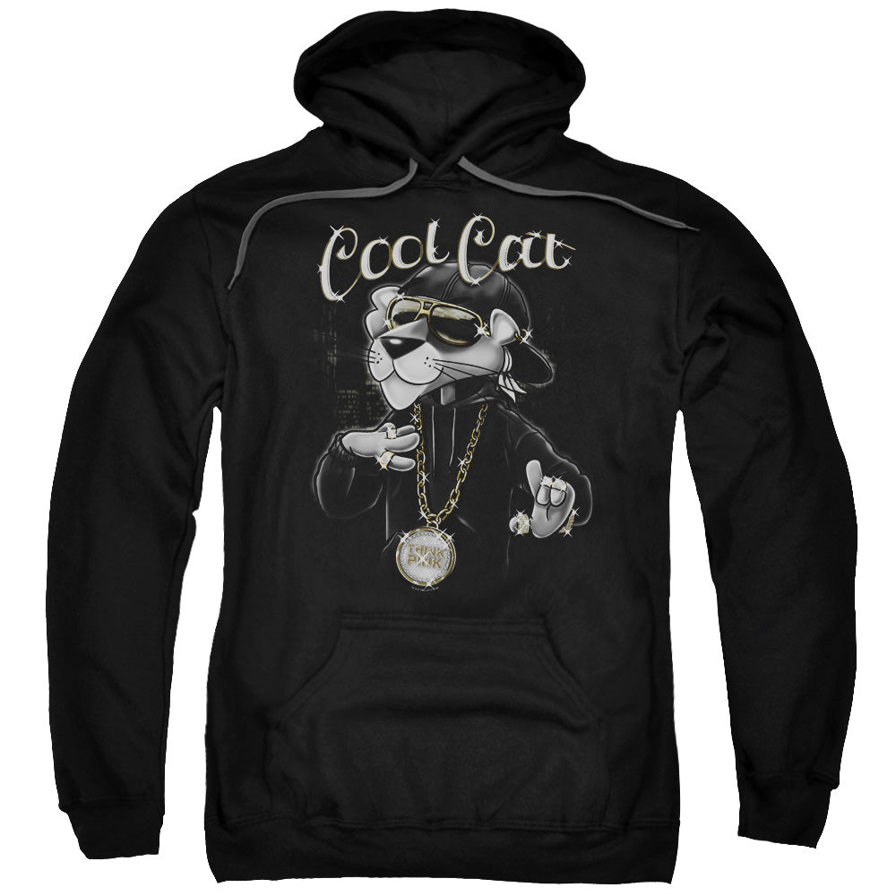 Pink Panther Cool Cat Mens Hoodie Black Officially Licensed