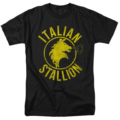 Rocky Italian Stallion Horse Mens T Shirt Black Officially Licensed