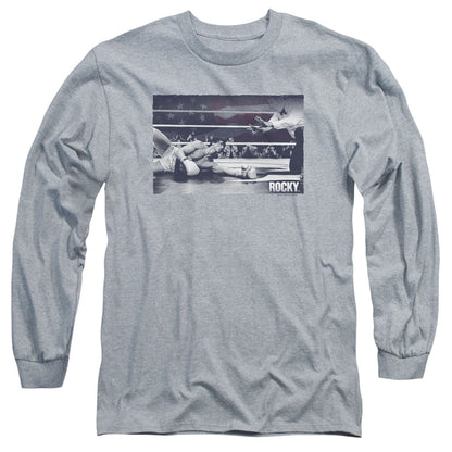 Rocky American Will Mens Long Sleeve Shirt Athletic Heather Officially Licensed Officially Licensed