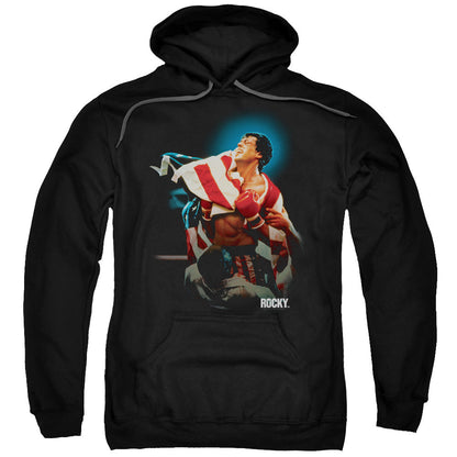 Rocky Victory Mens Hoodie Black Officially Licensed