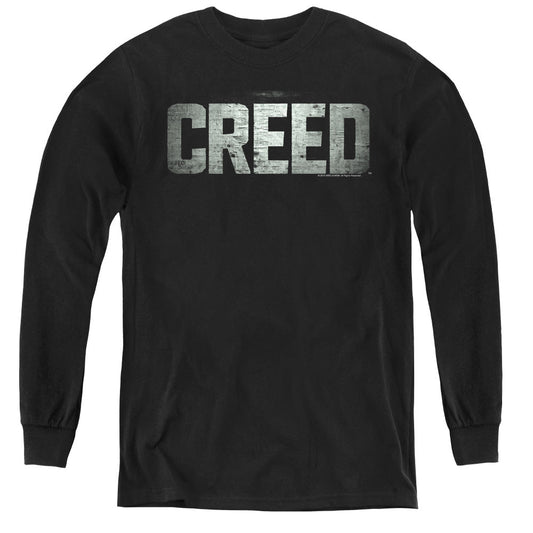 Creed Logo Long Sleeve Kids Youth T Shirt Black Officially Licensed