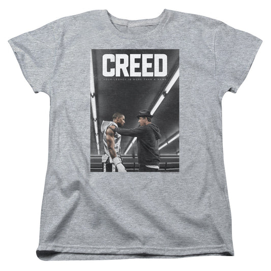 Creed Poster Womens T Shirt Athletic Heather Officially Licensed