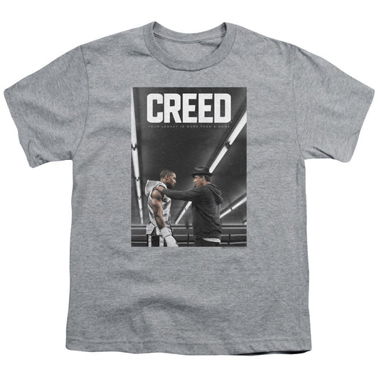 Creed Poster Kids Youth T Shirt Athletic Heather Officially Licensed