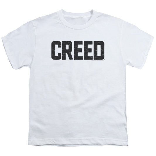 Creed Cracked Logo Kids Youth T Shirt White Officially Licensed